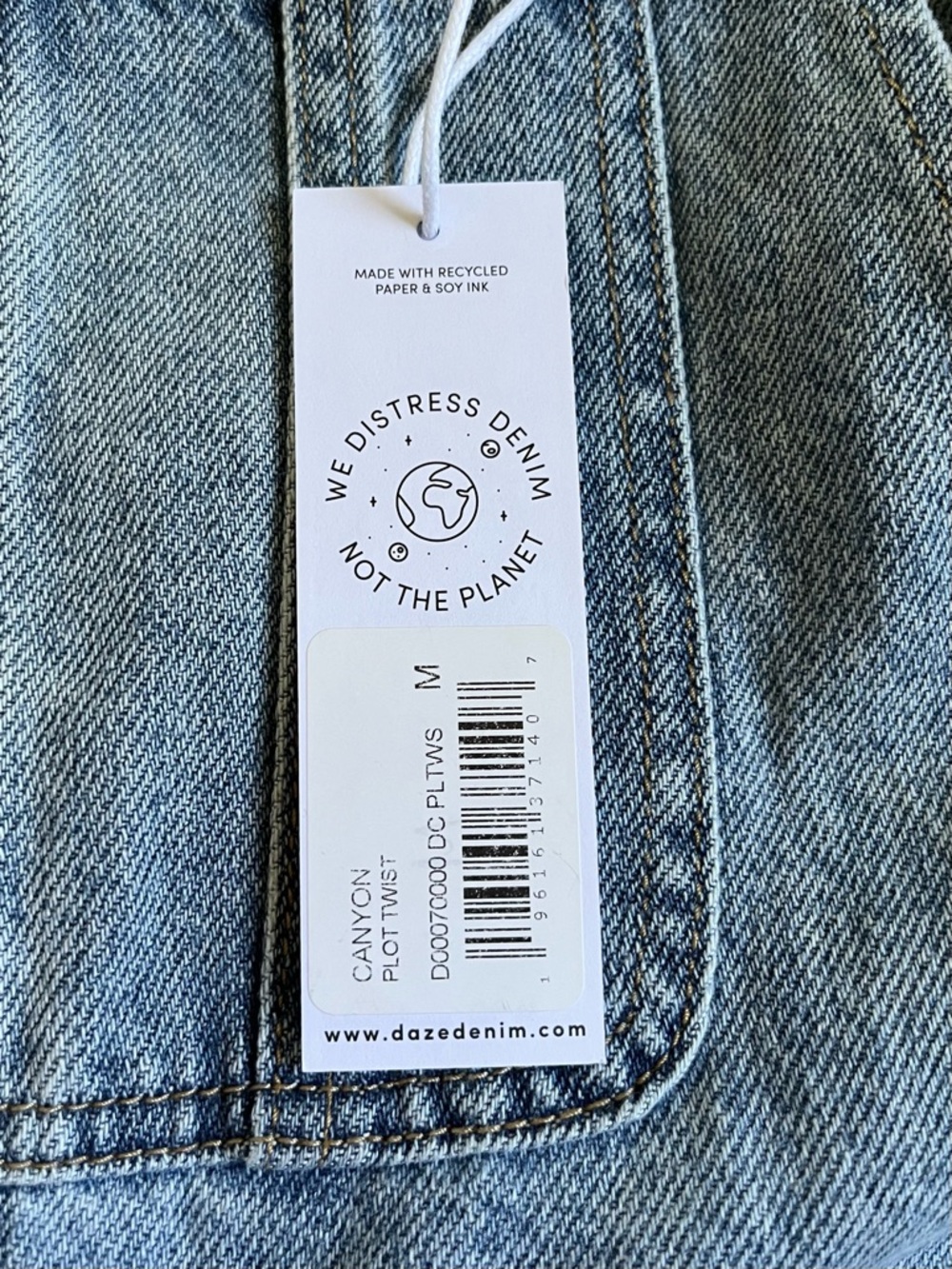 NWT DAZE Canyon Barrel Leg Overalls M - Picture 6 of 9